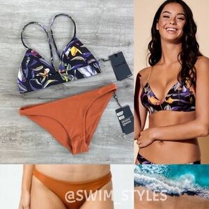 ☀️HURLEY☀️ QUICK DRY FLORAL SURF BOTTOMS BIKINI SET